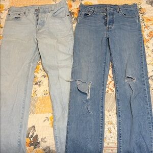 Levi's Women's Light Blue Straight Leg Jeans